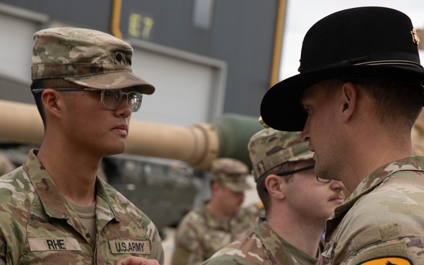 6-9 Cav Conducts Promotion Ceremony with the British Royal Tank Regiment