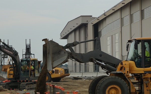 Super Hangar for Super Galaxies under construction