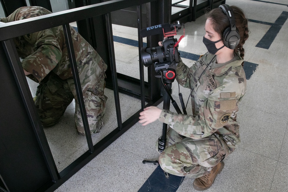 National Guardsmen remove old furniture and build new furniture for Capital Guardian Youth ChalleNGe Academy
