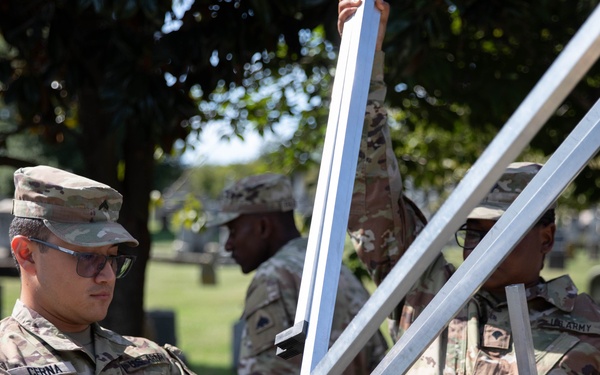 U.S. Service Members with the District of Columbia National Guard Help Volunteers at Special Olympics