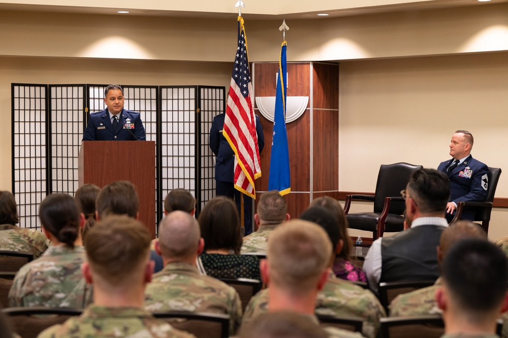 Chief Master Sgt. Douglas Kellogg promotion ceremony