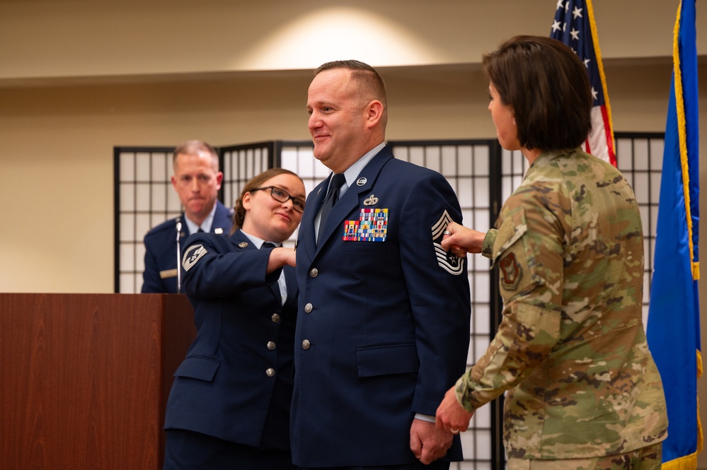 Chief Master Sgt. Douglas Kellogg promotion ceremony
