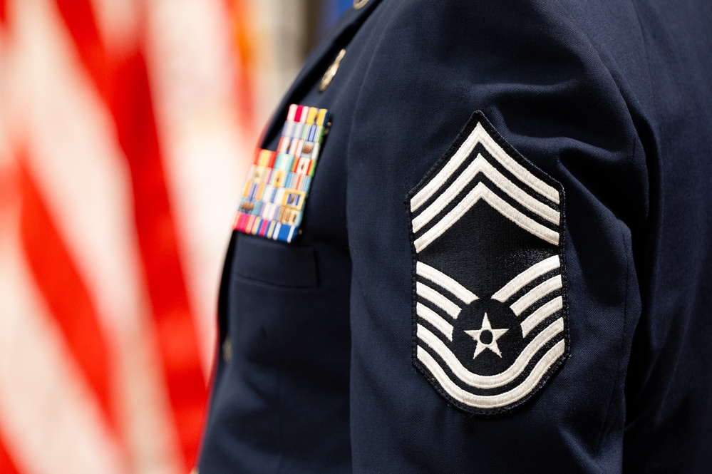 Chief Master Sgt. Douglas Kellogg promotion ceremony
