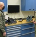 General visited Westover to complete his annual small arms qualification