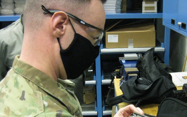 General visited Westover to complete his annual small arms qualification