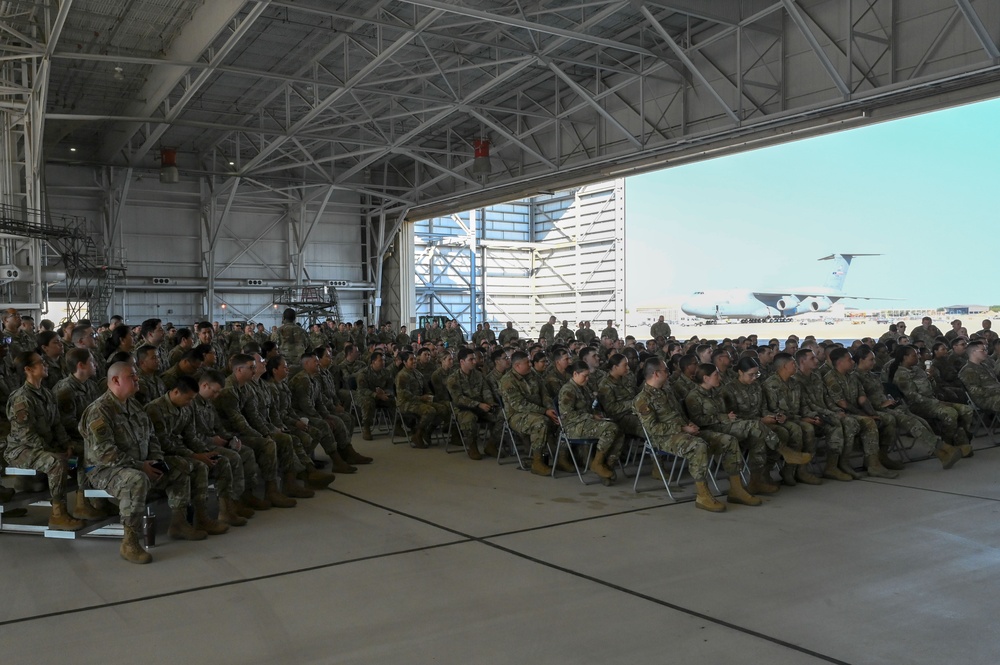 Command Chief Birk Leads 433rd AW Enlisted All Call