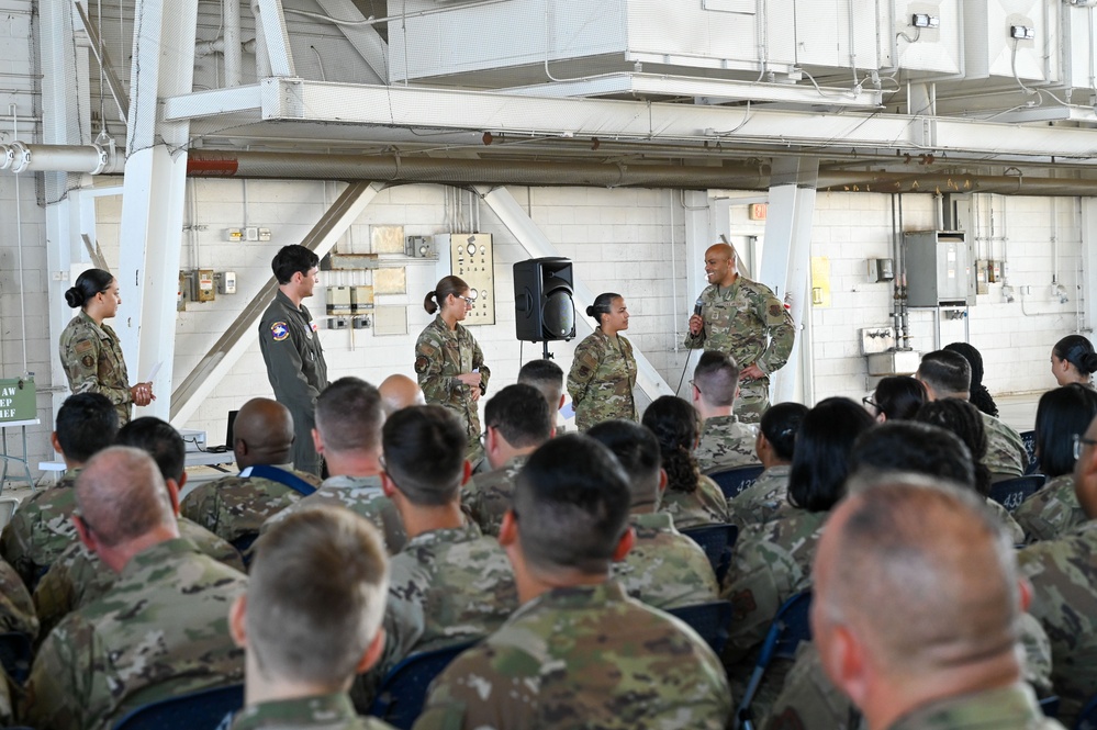 Command Chief Birk Leads 433rd AW Enlisted All Call