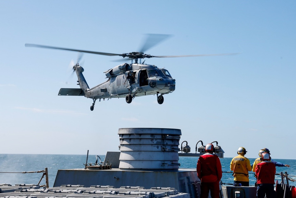 Flight Operations onboard USS Gonzalez (DDG 66)