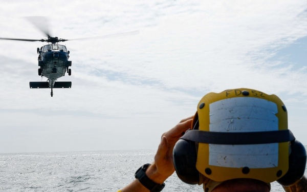 Flight Operations onboard USS Gonzalez (DDG 66)