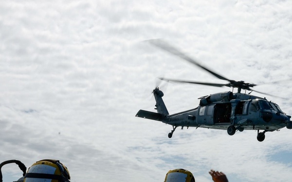 Flight Operations onboard USS Gonzalez (DDG 66)