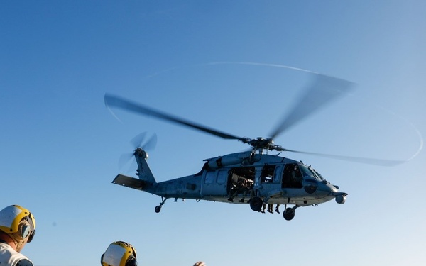 Flight Operations onboard USS Gonzalez (DDG 66)