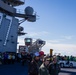 USS George H.W. Bush hosts President Donald J. Trump and First Lady Melania Trump during the Titans of the Sea Presidential Review celebrating the Navy’s 250th birthday.