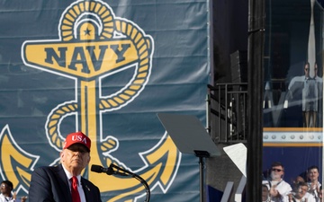 Trump Visits Naval Station Norfolk