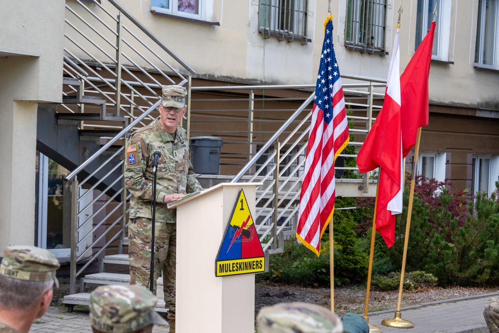 1st Armored Division DSB transfers authority, leaves legacy of innovation in Poland