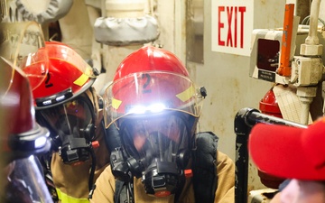 Main Space Fire Drill aboard USS Paul Ignatius (DDG 117)