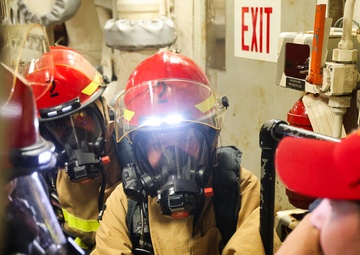 Main Space Fire Drill aboard USS Paul Ignatius (DDG 117)