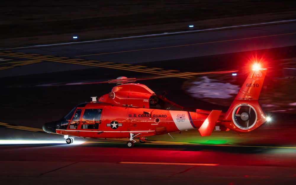 Air Station Atlantic City helicopter crew returns from patrol