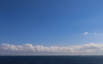 USS Paul Ignatius (DDG 117) joins the Gerald R. Ford (CVN 78) Carrier Strike Group through the Strait of Gibraltar