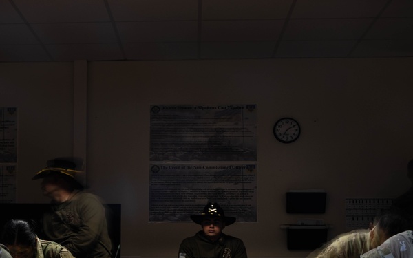 278th ACR Troopers Complete Classroom Land Navigation Exam During Spur Ride