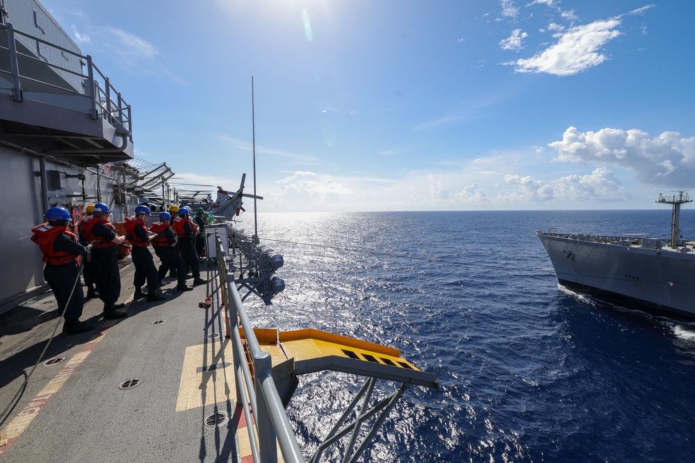 USS Iwo Jima Conducts Resupply