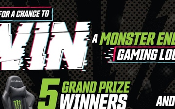 Nearly $22,000 in Prizes Up for Grabs in Monster Energy Gaming Lounge Sweepstakes