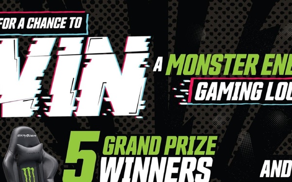 Nearly $22,000 in Prizes Up for Grabs in Monster Energy Gaming Lounge Sweepstakes