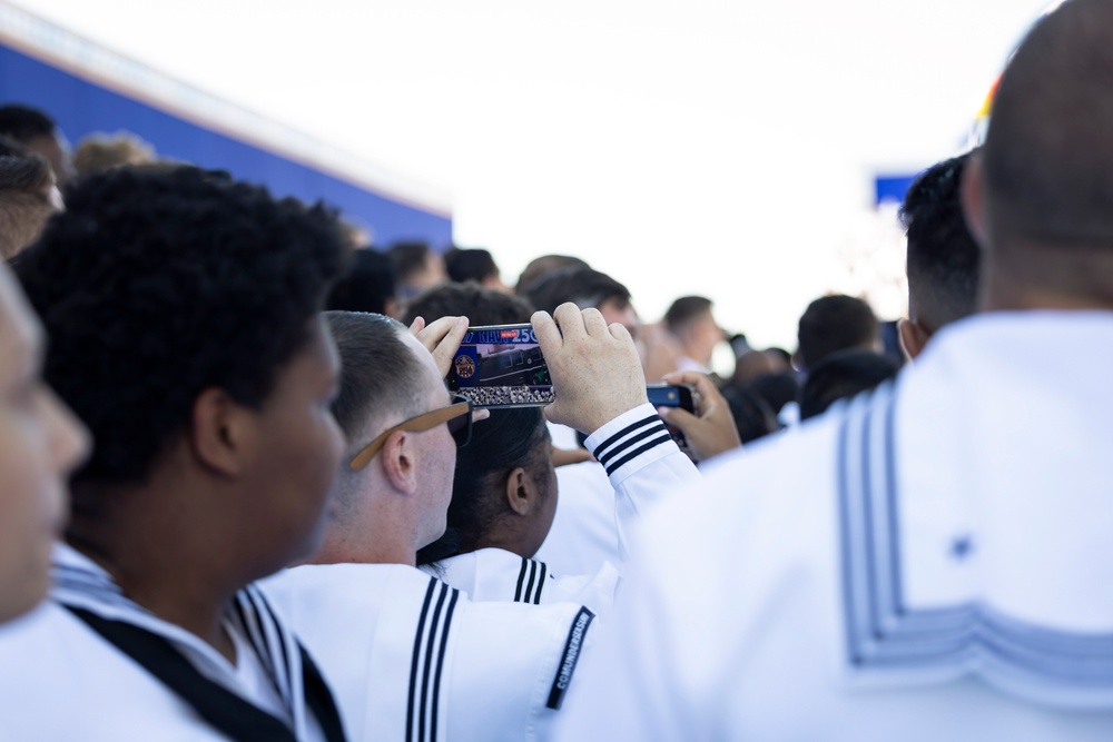 Trump Visits Naval Station Norfolk