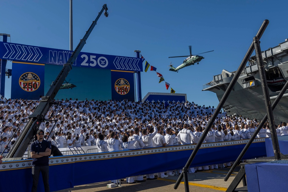 Trump Visits Naval Station Norfolk
