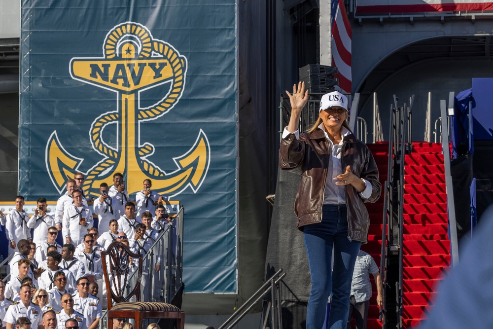Trump Visits Naval Station Norfolk