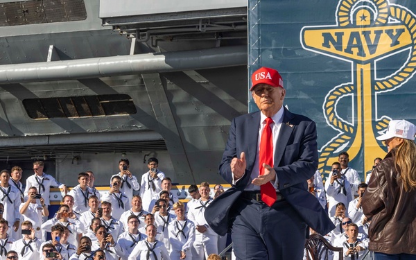 Trump Visits Naval Station Norfolk