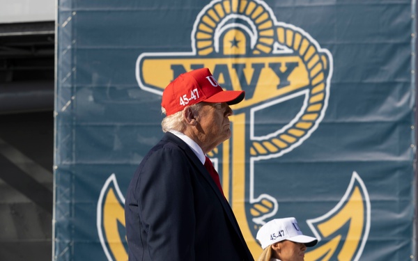 Trump Visits Naval Station Norfolk