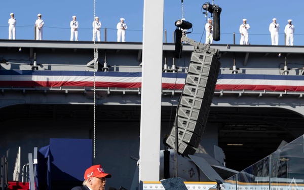 Trump Visits Naval Station Norfolk