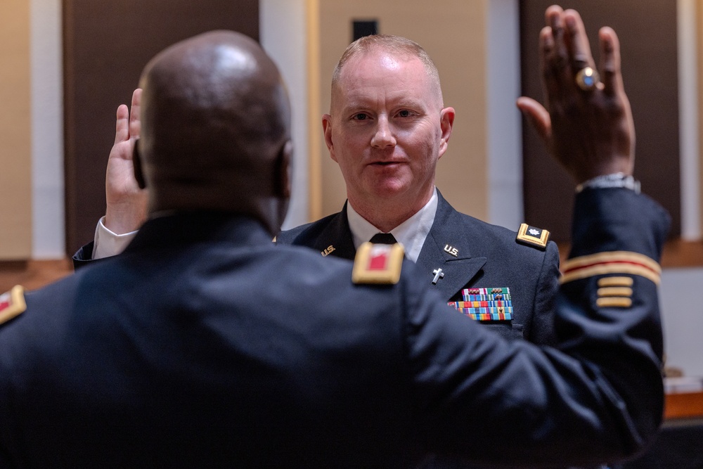 13ACSC Chaplain promoted to Lieutenant Colonel