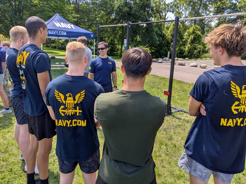 Navy Special Operations recruiters host local training and try-outs.