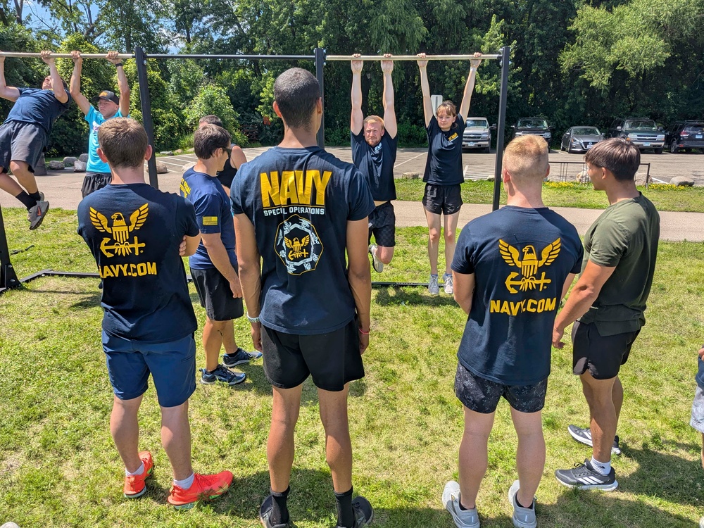Navy Special Operations recruiters host local training and try-outs.