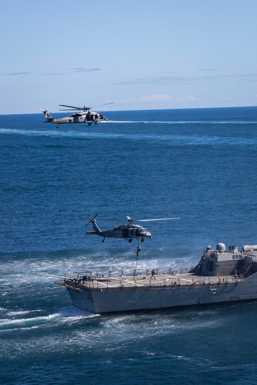 USS George H.W. Bush participates in the Titans of the Sea Presidential Review celebrating the Navy’s 250th birthday.