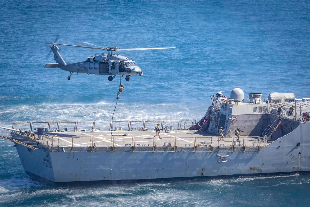 USS George H.W. Bush participates in the Titans of the Sea Presidential Review celebrating the Navy’s 250th birthday.
