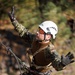 U.S. service members and German soldiers conduct repelling exercises during Mountain Medicine 3-25