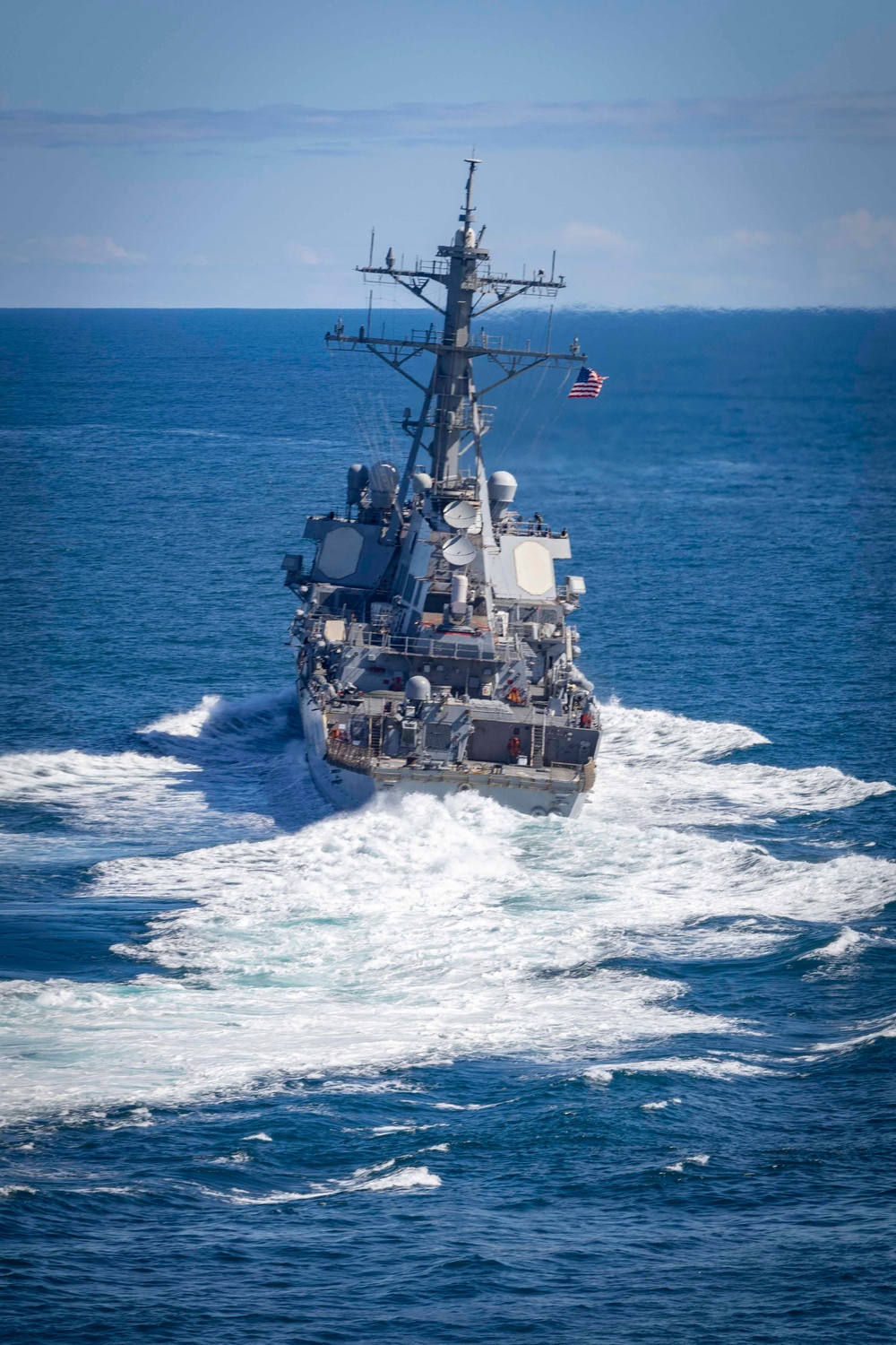 USS George H.W. Bush participates in the Titans of the Sea Presidential Review celebrating the Navy’s 250th birthday.