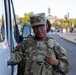 A Mississippi National Guard Soldier delivers food to Troops in Washington, D.C.