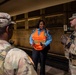 Mississippi National Guard Soldiers talk to WMATA police in the Washington Metro