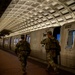 Mississippi National Guard Soldiers Patrol the Washington Metro