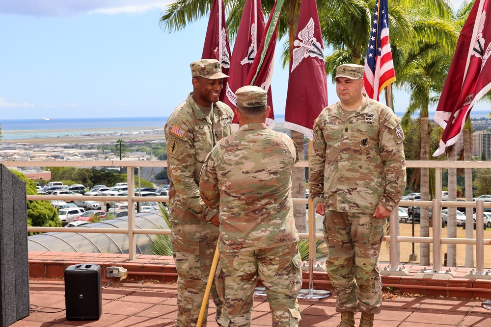 Sergeant Major Phillip R. Tally assumed responsibility of Public Health Command-Pacific, September 4, 2025
