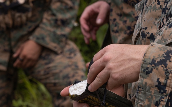 U.S. Marines with 9th Engineer Support Battalion conduct explosive ordinance disposal training for Resolute Dragon 25