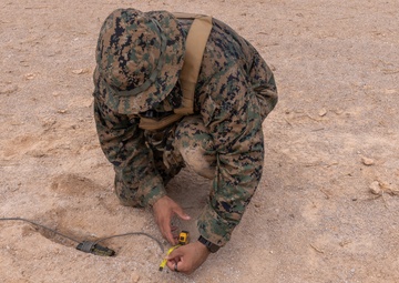 U.S. Marines with 9th Engineer Support Battalion conduct explosive ordinance disposal training for Resolute Dragon 25  