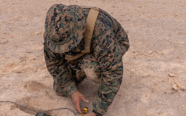 U.S. Marines with 9th Engineer Support Battalion conduct explosive ordinance disposal training for Resolute Dragon 25  