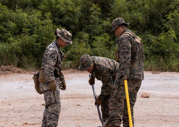 U.S. Marines with 9th Engineer Support Battalion conduct explosive ordinance disposal training for Resolute Dragon 25  