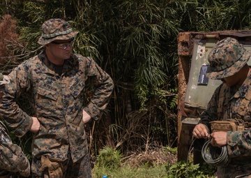 U.S. Marines with 9th Engineer Support Battalion conduct explosive ordinance disposal training for Resolute Dragon 25  