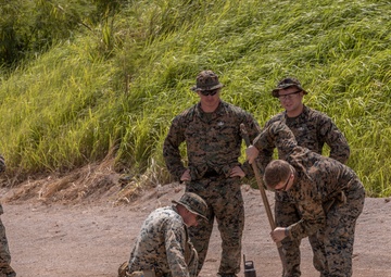 U.S. Marines with 9th Engineer Support Battalion conduct explosive ordinance disposal training for Resolute Dragon 25  