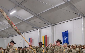 A double transfer of authority for U.S. troops, Lithuania